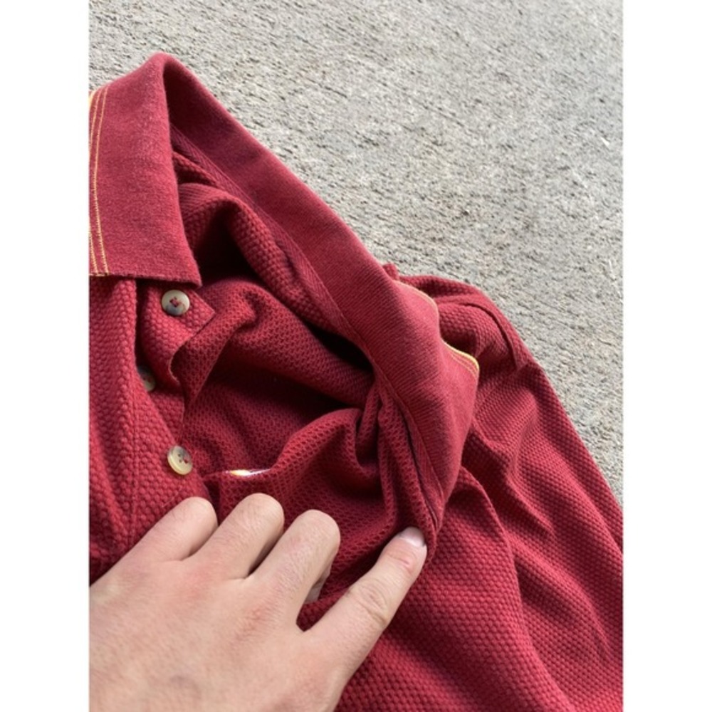 Vintage USC Trojans Polo Shirt Mens XL Red NCAA Football Nike Embroidered Golf - Picture 13 of 16